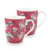 Pip Studio Flower Festival Set/2 Mokken Klein Donker Roze Hot