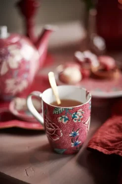 Pip Studio Flower Festival Set/2 Mokken Xl Donker Roze Outlet