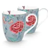 Pip Studio Flower Festival Set/2 Mokken Xl Licht Blauw Hot