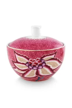 Pip Studio Flower Festival Suikerpot Donker Roze