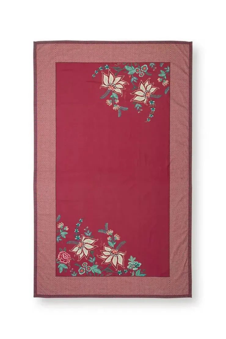 Pip Studio Flower Festival Tafelkleed Donker Roze Clearance