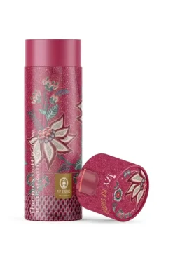 Pip Studio Flower Festival Thermosfles Donker 500Ml Roze Online