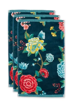Pip Studio Gastendoek Set/3 Good Evening Donker 30X50 Cm Blauw Outlet