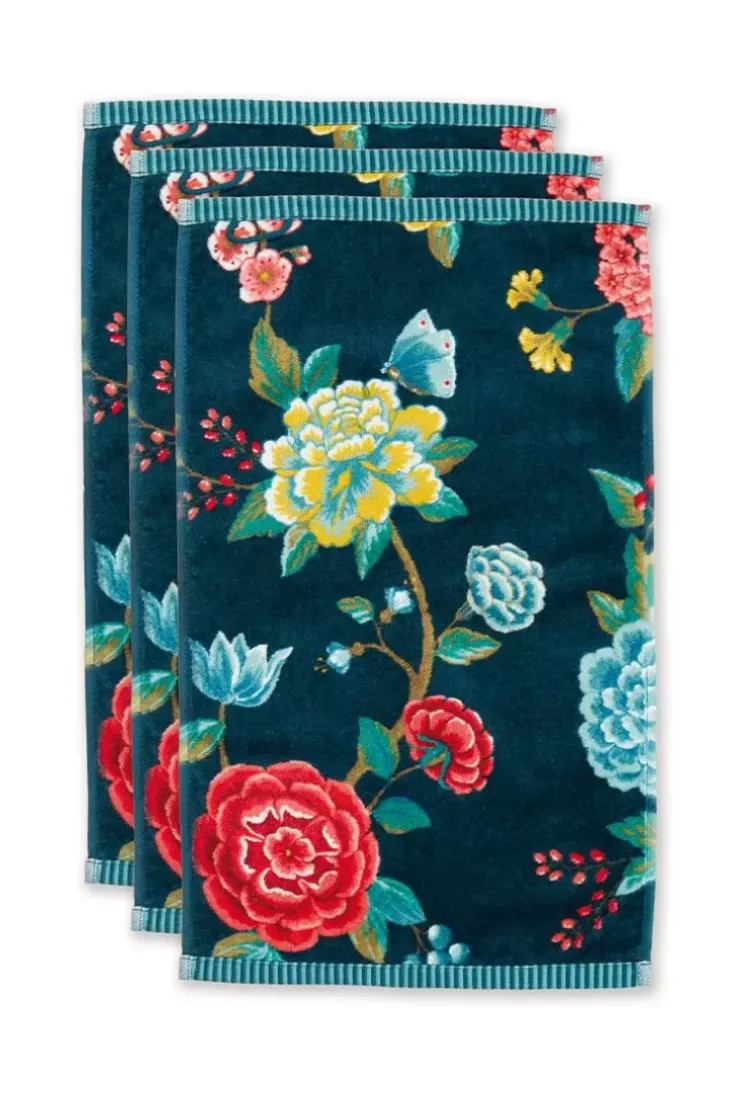 Pip Studio Gastendoek Set/3 Good Evening Donker 30X50 Cm Blauw Outlet