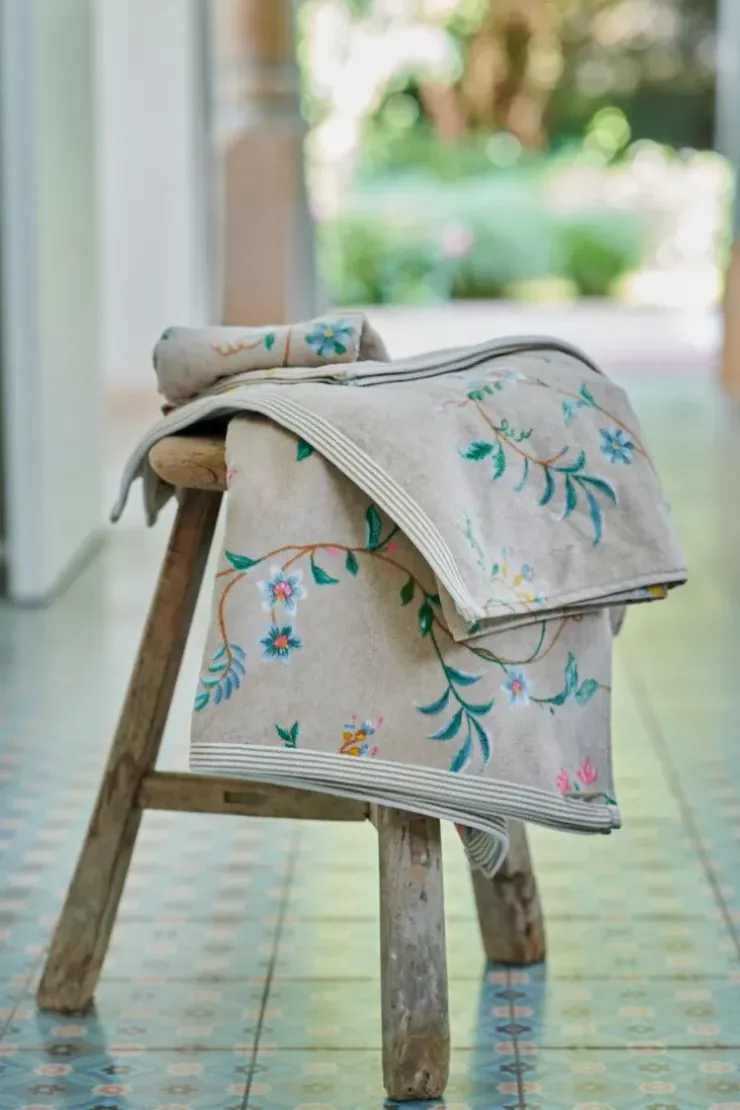 Pip Studio Gastendoek Set/3 Les Fleurs 30X50 Cm Khaki Discount