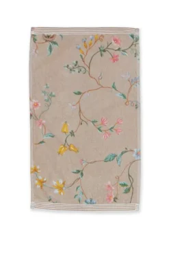 Pip Studio Gastendoek Set/3 Les Fleurs 30X50 Cm Khaki Discount