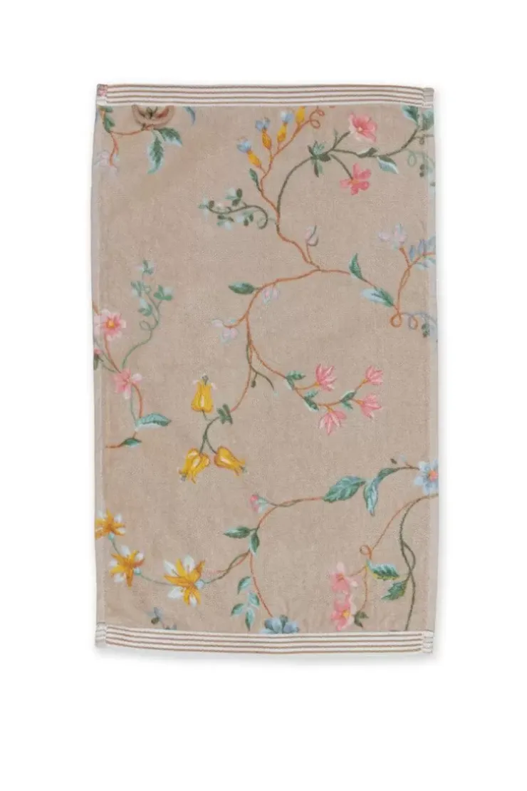 Pip Studio Gastendoek Set/3 Les Fleurs 30X50 Cm Khaki Discount