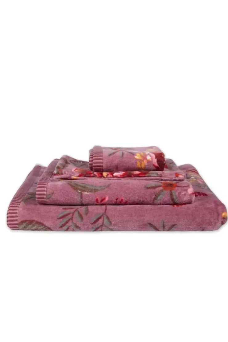Pip Studio Gastendoek Set/3 Secret Garden Mauve 30X50Cm Paars Outlet
