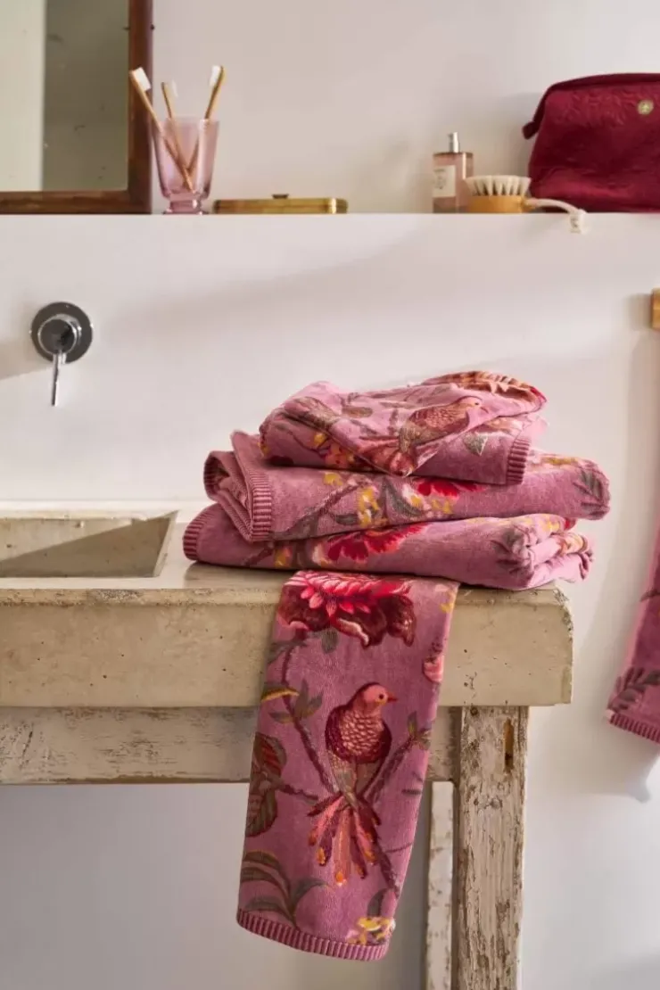 Pip Studio Gastendoek Set/3 Secret Garden Mauve 30X50Cm Paars Outlet