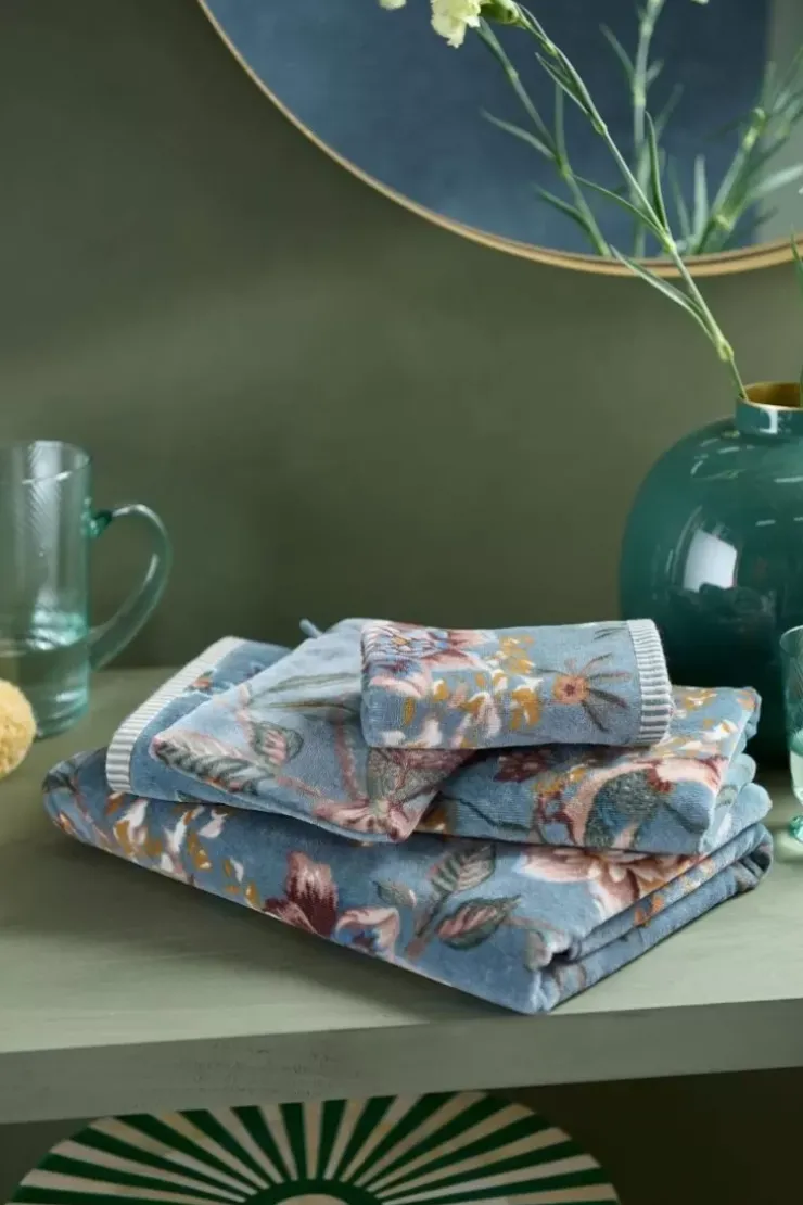 Pip Studio Gastendoek Set/3 Secret Garden 30X50Cm Blauw Discount