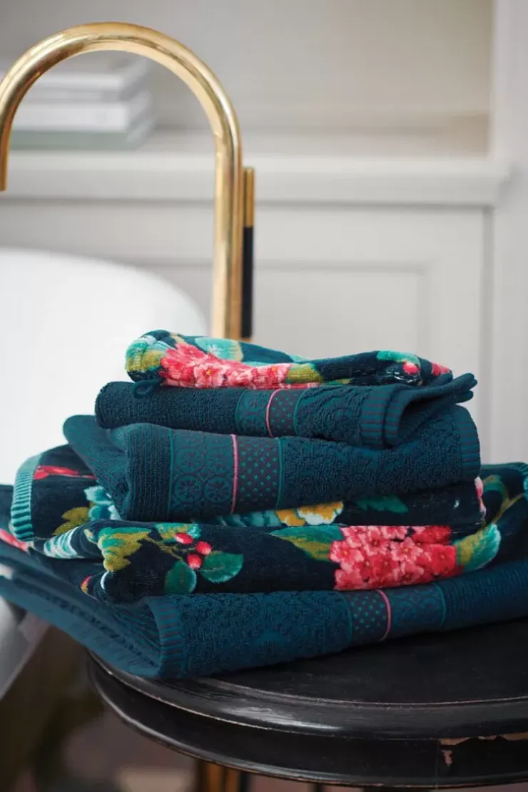 Pip Studio Gastendoek Set/3 Soft Zellige Donker 30X50 Cm Blauw Online