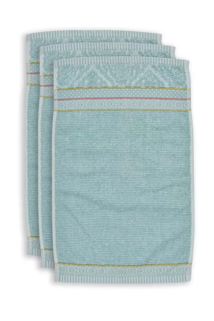 Pip Studio Gastendoek Set/3 Soft Zellige Blue 30X50 Cm Blauw Sale