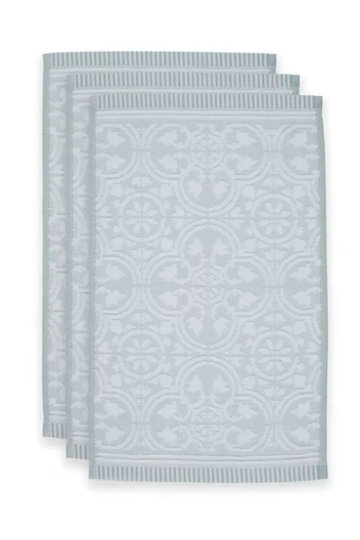 Pip Studio Gastendoek Set/3 Tile De Pip Licht 30X50 Cm Blauw Online