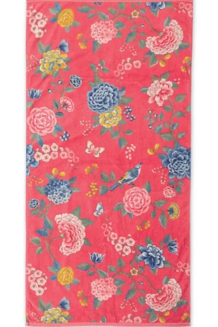 Pip Studio Grote Handdoek Good Evening 70X140 Cm Koraal Outlet