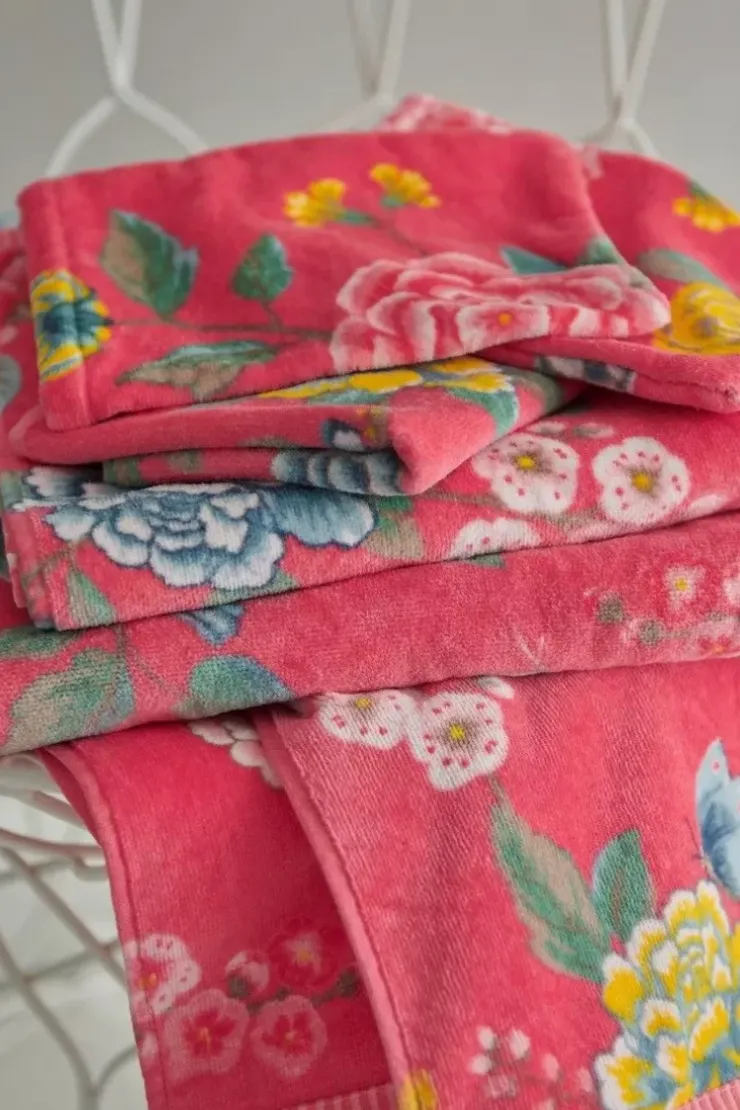 Pip Studio Grote Handdoek Good Evening 70X140 Cm Koraal Outlet