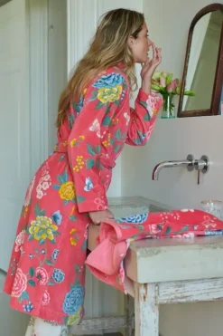 Pip Studio Grote Handdoek Good Evening 70X140 Cm Koraal Outlet