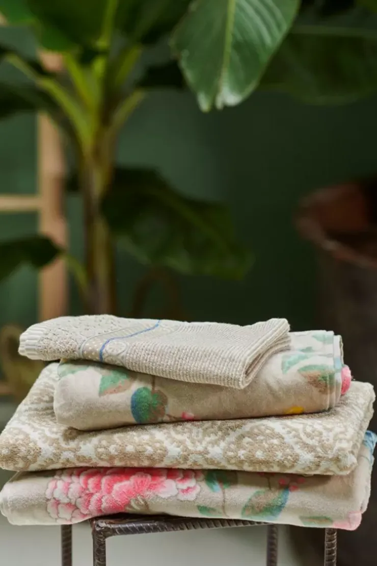 Pip Studio Grote Handdoek Good Evening 70X140 Cm Khaki