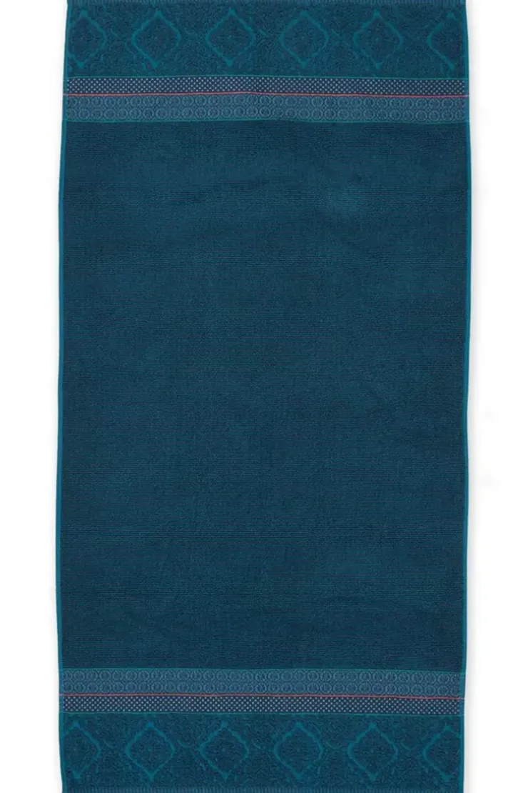 Pip Studio Grote Handdoek Soft Zellige Donker 70X140 Blauw Discount