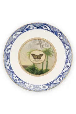 Pip Studio Heritage Gebaksbord Vlinder Blauw 15 Cm