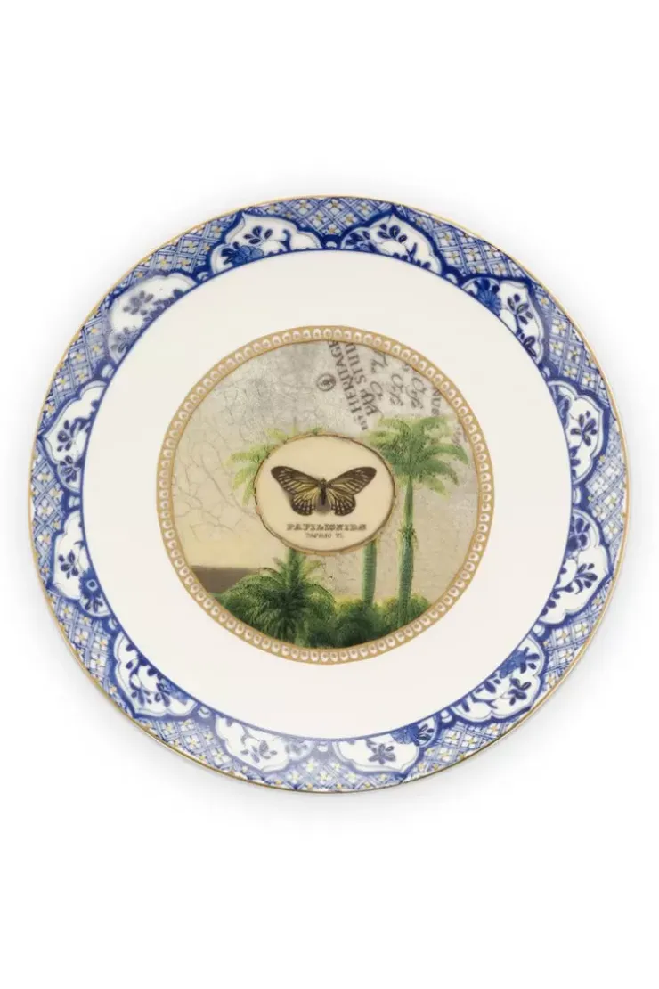 Pip Studio Heritage Gebaksbord Vlinder Blauw 15 Cm