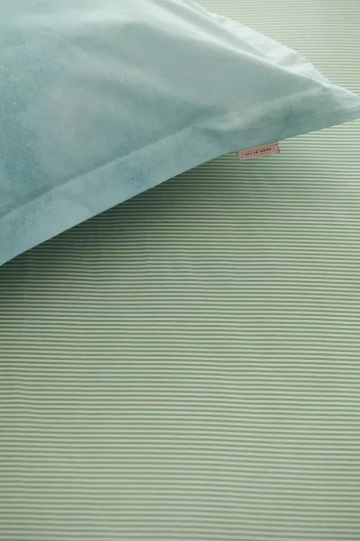 Pip Studio Hoeslaken Duo Stripe Khaki Clearance