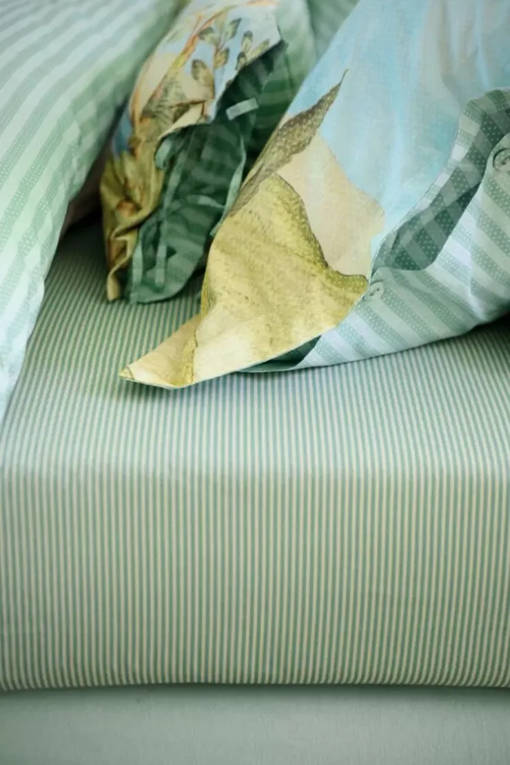 Pip Studio Hoeslaken Duo Stripe Khaki Clearance