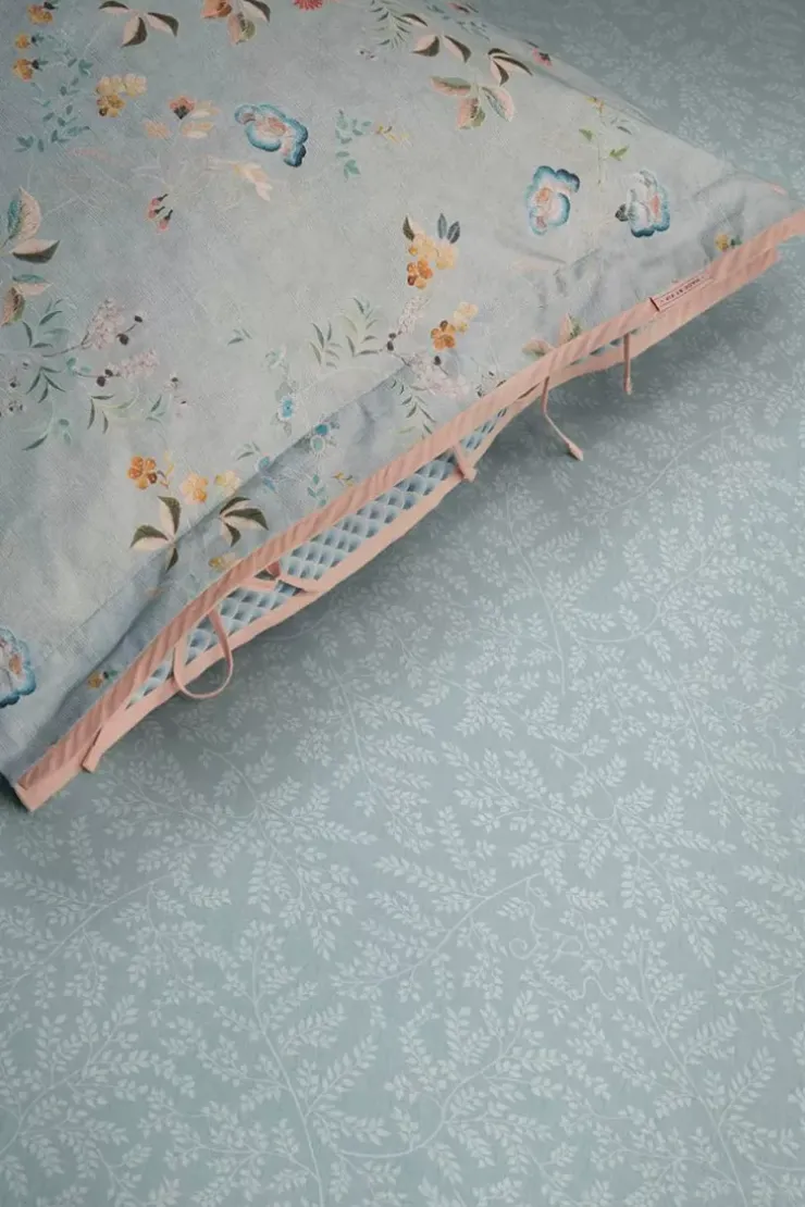 Pip Studio Hoeslaken Leafy Grijs Blauw Outlet