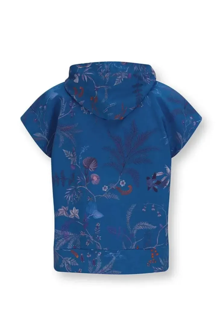 Pip Studio Hoodie Korte Mouw Isola Blauw Hot