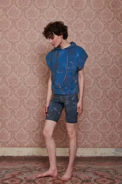 Pip Studio Hoodie Korte Mouw Isola Blauw Hot