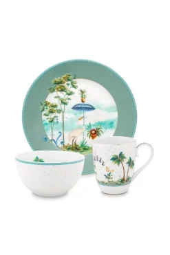 Pip Studio Jolie Ontbijt Set/3 Blauw New