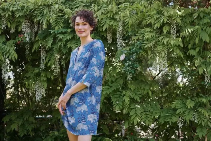 Pip Studio Jurk Flora Firenze Kobalt Blauw New