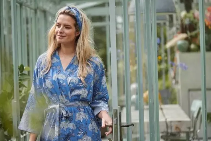 Pip Studio Kimono Flora Firenze Kobalt Blauw Discount