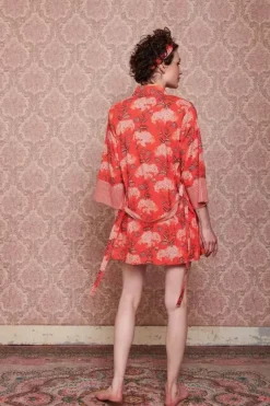 Pip Studio Kimono Flora Firenze Koraal Rood Outlet