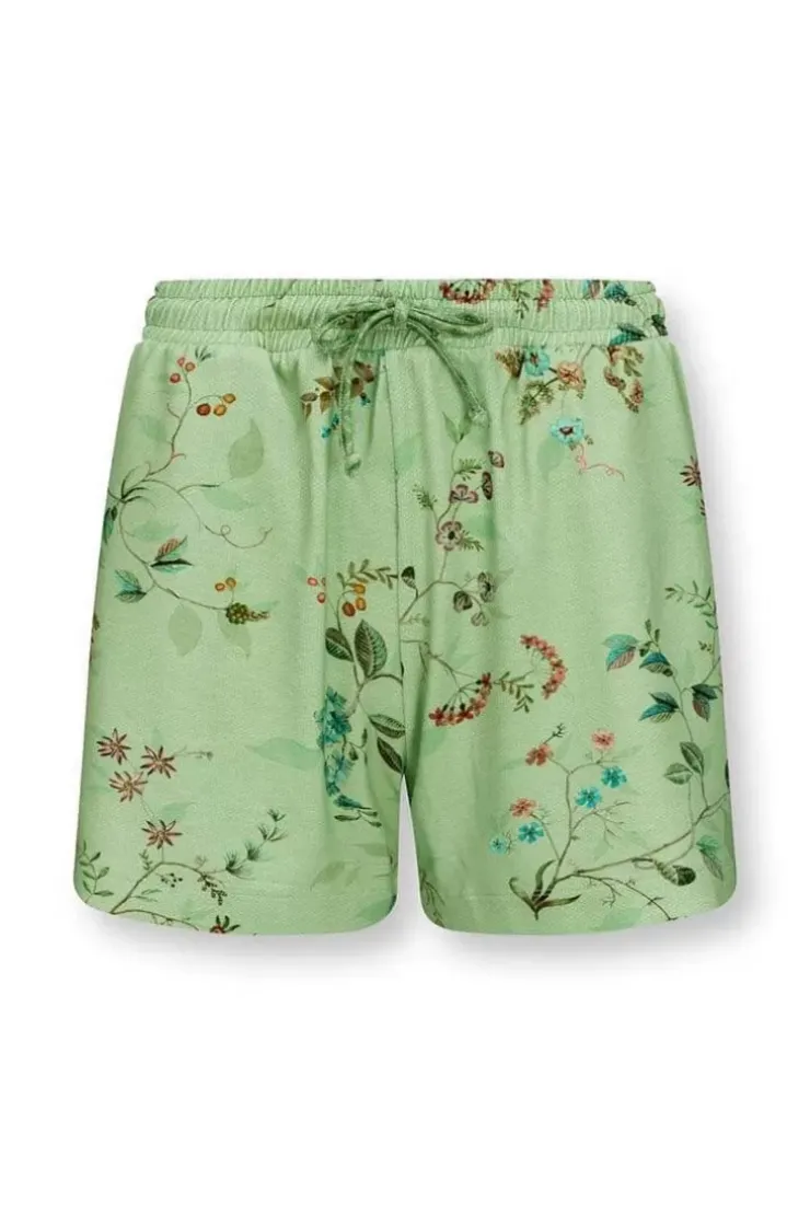 Pip Studio Korte Broek Kawai Flower Licht Groen Outlet