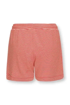 Pip Studio Korte Broek Little Sumo Stripe Koraal Rood Clearance