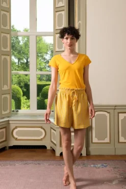 Pip Studio Korte Broek Sumo Stripe Geel Sale