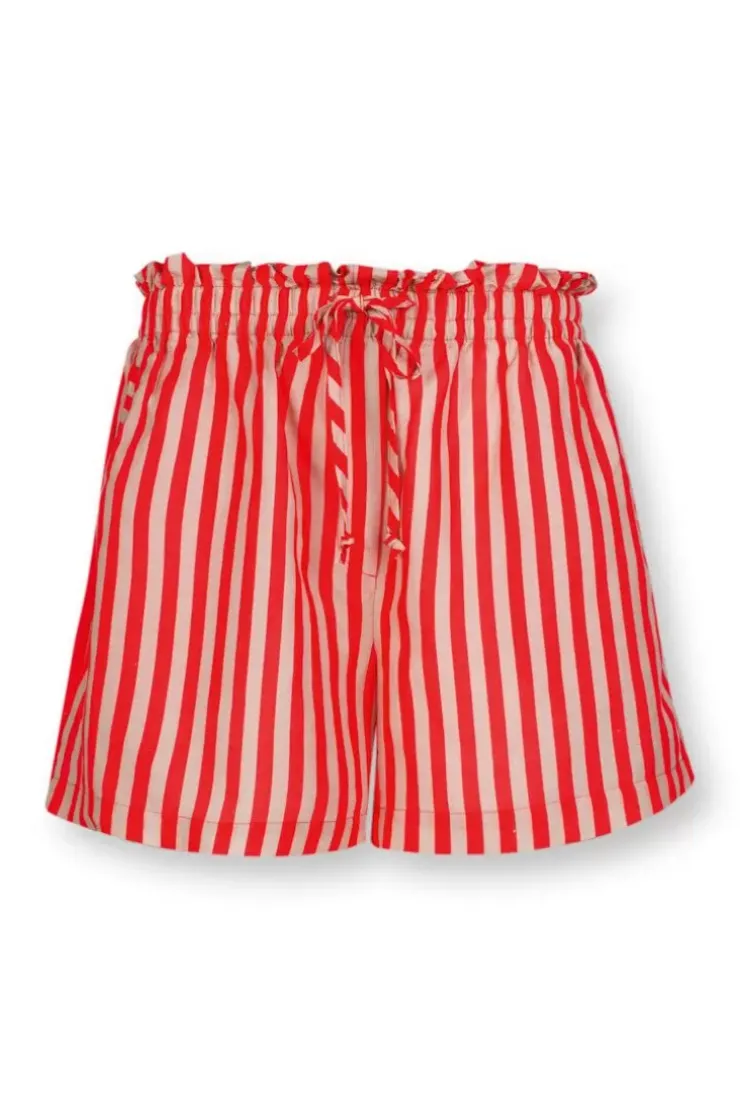 Pip Studio Korte Broek Sumo Stripe Rood Discount