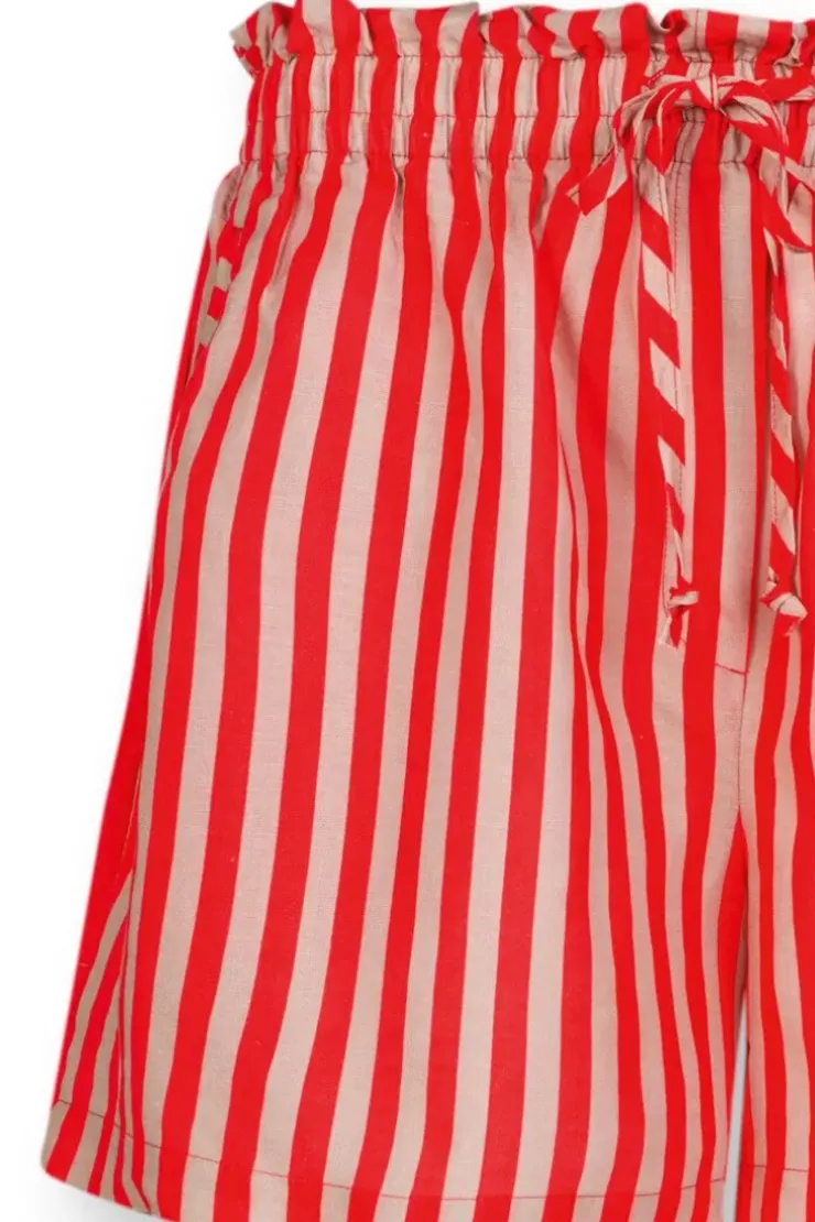 Pip Studio Korte Broek Sumo Stripe Rood Discount