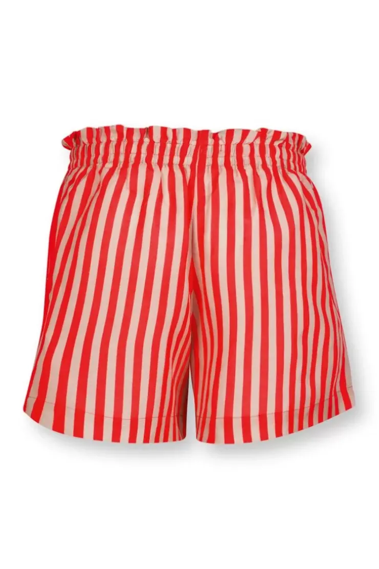 Pip Studio Korte Broek Sumo Stripe Rood Discount