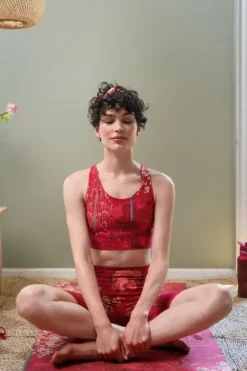 Pip Studio Korte Sportbroek Japanese Garden Rood Clearance