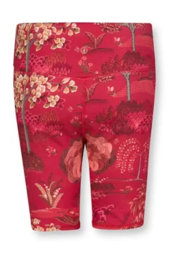 Pip Studio Korte Sportbroek Japanese Garden Rood Clearance