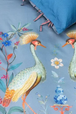 Pip Studio Kussensloop Flirting Birds Blauw Best