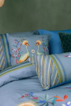 Pip Studio Kussensloop Flirting Birds Blauw Best