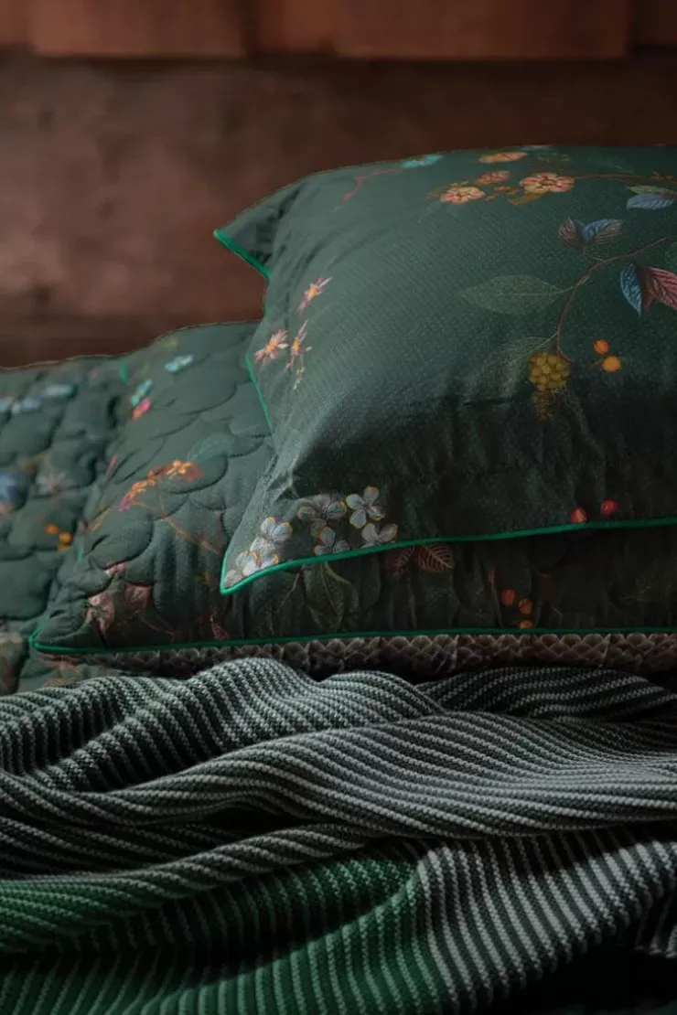 Pip Studio Kussensloop Kawai Flower Donker Groen Online