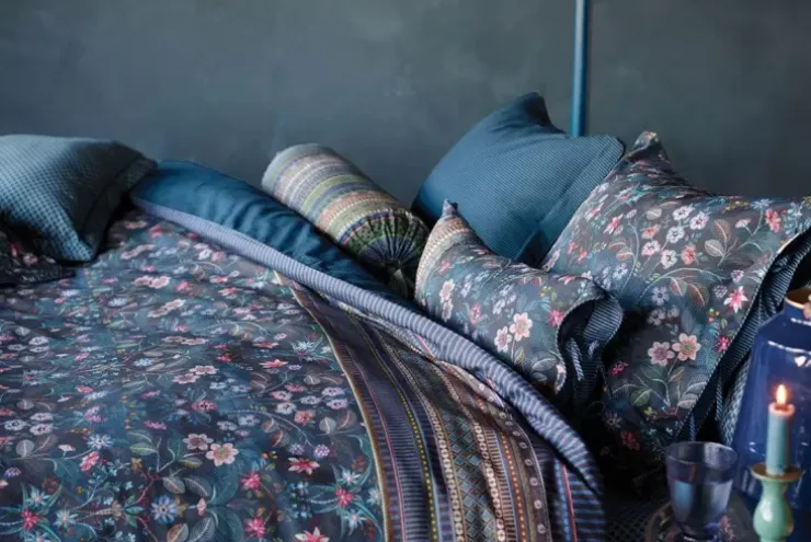 Pip Studio Kussensloop Mirrorama Donkerblauw Sale