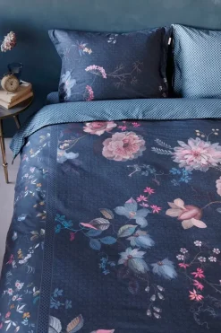 Pip Studio Kussensloop Tokyo Bouquet Donker Blauw Clearance