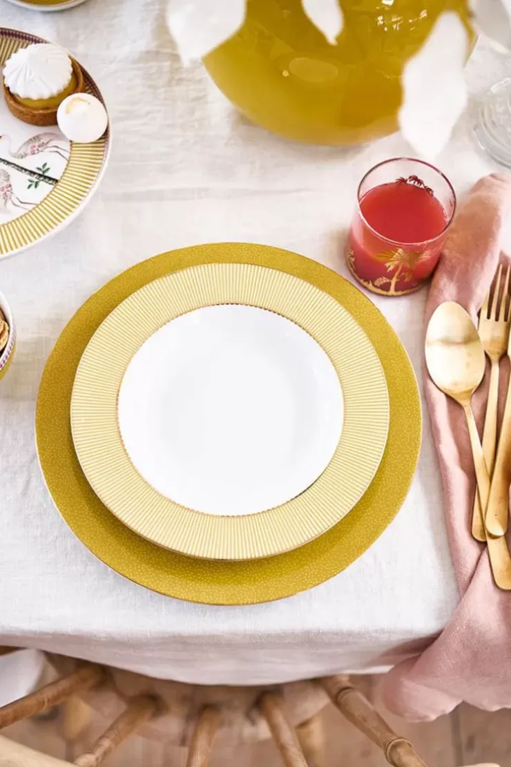 Pip Studio La Majorelle Diep Bord 21.5Cm Geel Best