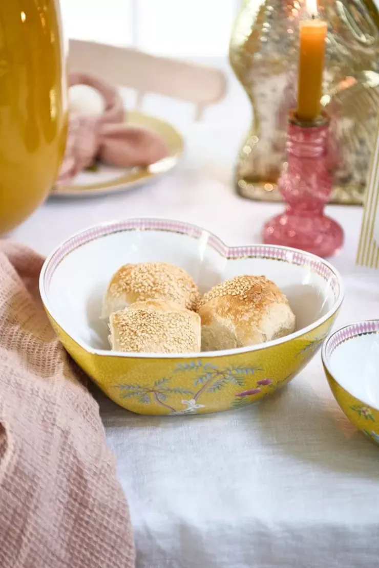 Pip Studio La Majorelle Grote Serveerschaal Hart Geel Sale