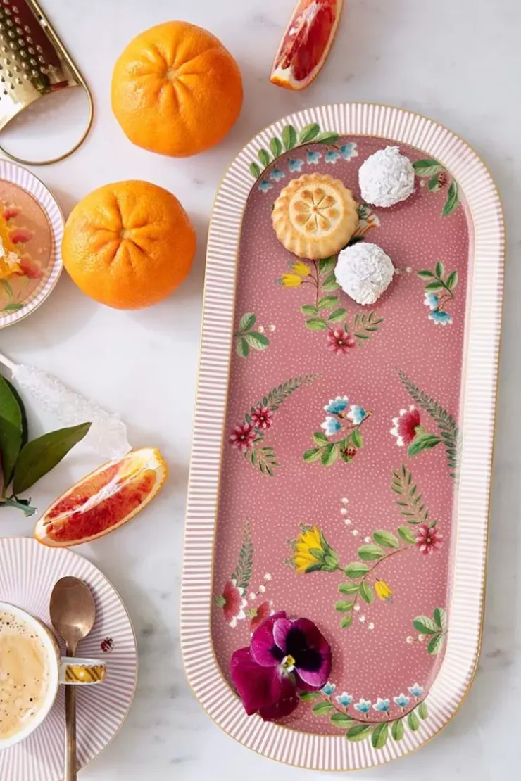 Pip Studio La Majorelle Rechthoekige Taartplateau Roze