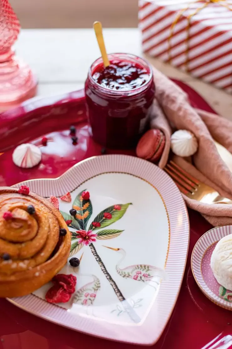 Pip Studio La Majorelle Set/2 Hartvormige Borden Roze Best